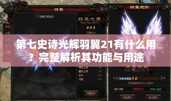 第七史诗光辉羽翼21有什么用？完整解析其功能与用途