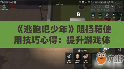 《逃跑吧少年》阻挡箱使用技巧心得：提升游戏体验的关键